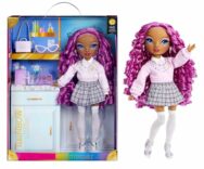 Rainbow High Lilac Lane, Bambola alla moda viola con abiti e occhiali – Fashion Doll