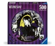 Puzzle Rotondo Mercoledì Addams, 500 Pezzi – Ravensburger