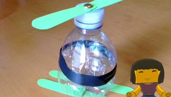 Come realizzare un elicottero fai da te con una bottiglia di plastica