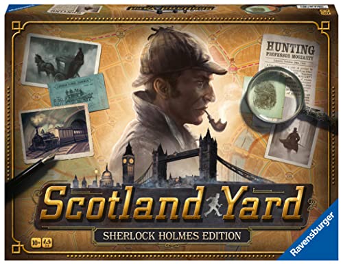 Scotland Yard Sherlock Holmes, Gioco da Tavolo, bambini da 8 Anni – Ravensburger
