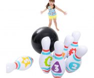 Set bowling gigante gonfiabile per bambini