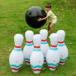 Set bowling gigante gonfiabile