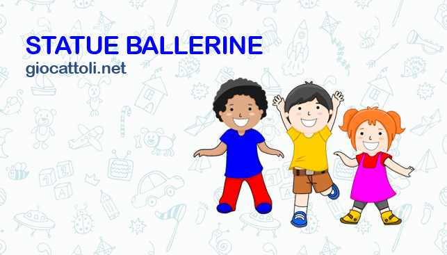 Statue ballerine, gioco di gruppo per bambini