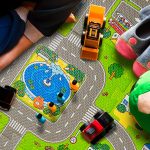 Tappeto puzzle bimbi con strade - Relaxdays