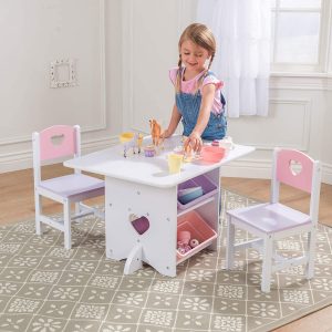 Tavolino legno bambina kidkraft cuore