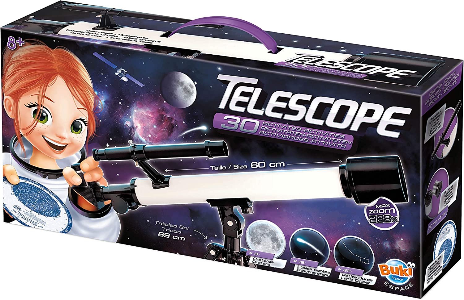 Telescopio per bambini 30 attività - Buki France