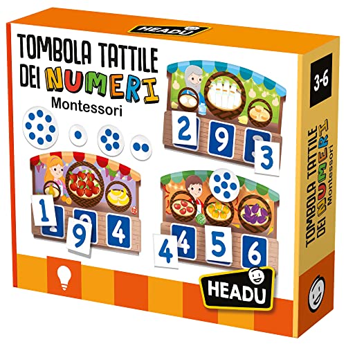 Tombola Tattile dei Numeri, Gioco educativo per imparare a contare – Headu