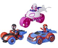 Tre veicoli e Action figure di Spidey e I Suoi Fantastici Amici, da 3 anni – Hasbro Marvel